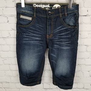 DESIGUAL | denim jean bermuda shorts
